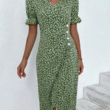 Jeanne™ | Vestido con estampado floral de manga corta