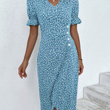 Jeanne™ | Vestido con estampado floral de manga corta