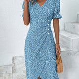 Jeanne™ | Vestido con estampado floral de manga corta