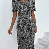 Jeanne™ | Vestido con estampado floral de manga corta