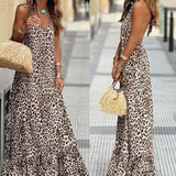 Clarissa™ Vestido Largo Con Estampado De Leopardo