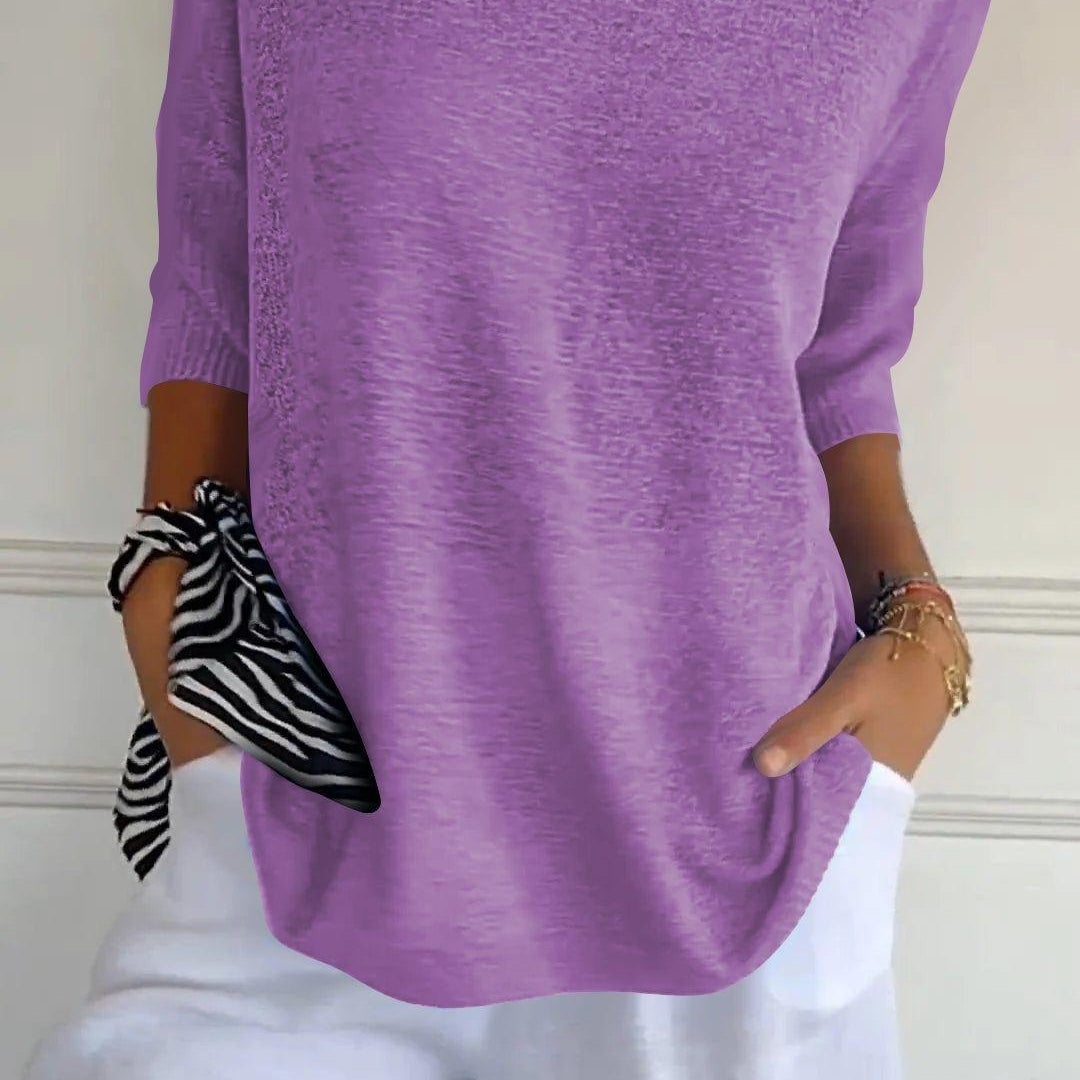Paris™ Blusa de punto con escote en V