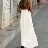 SIENNA | Elegante vestido sin espalda con cuello cruzado de moda