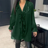 Ksenia – Blusa Elegante para Dama con Detalle de Volantes