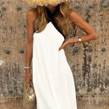 SIENNA | Elegante vestido sin espalda con cuello cruzado de moda