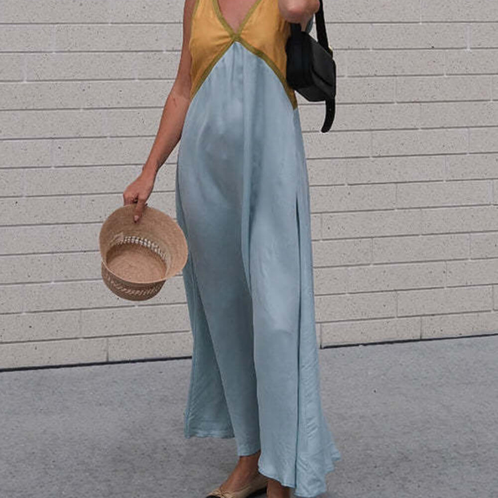 Neva ™ vestido de color contrastante