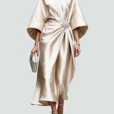 Albertine – Elegante vestido largo de satén para Mujer