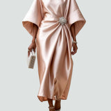 Albertine – Elegante vestido largo de satén para Mujer