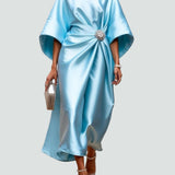 Albertine – Elegante vestido largo de satén para Mujer