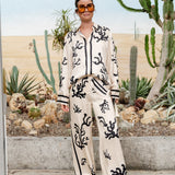 Conjunto Elsa™ Elegante de Estampado en Negro