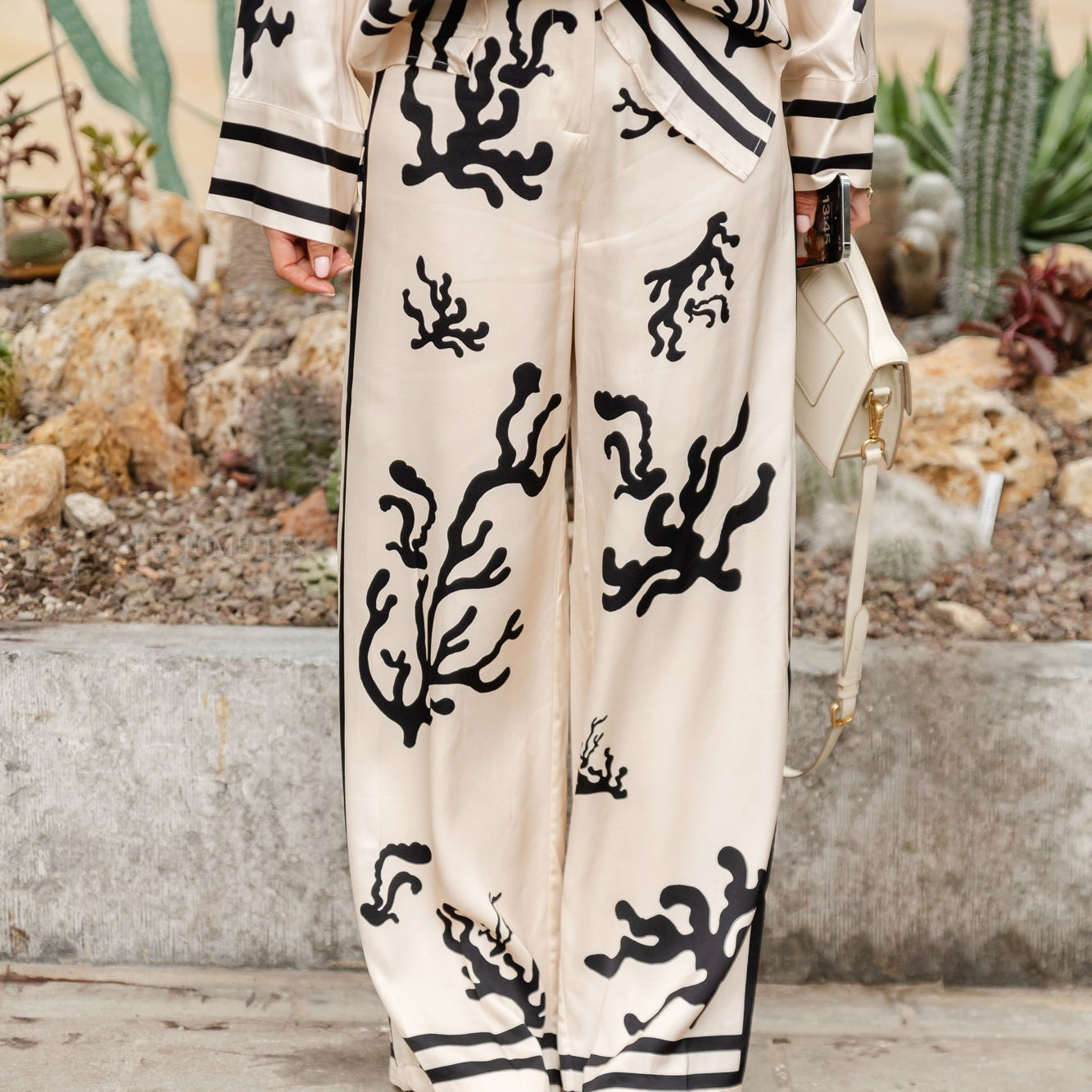 Conjunto Elsa™ Elegante de Estampado en Negro