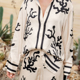 Conjunto Elsa™ Elegante de Estampado en Negro