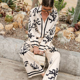 Conjunto Elsa™ Elegante de Estampado en Negro