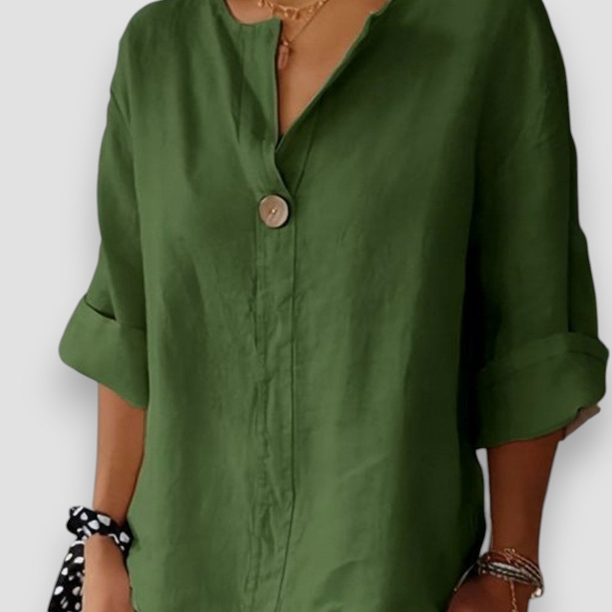 Tessa - Blusa informal con cuello en V