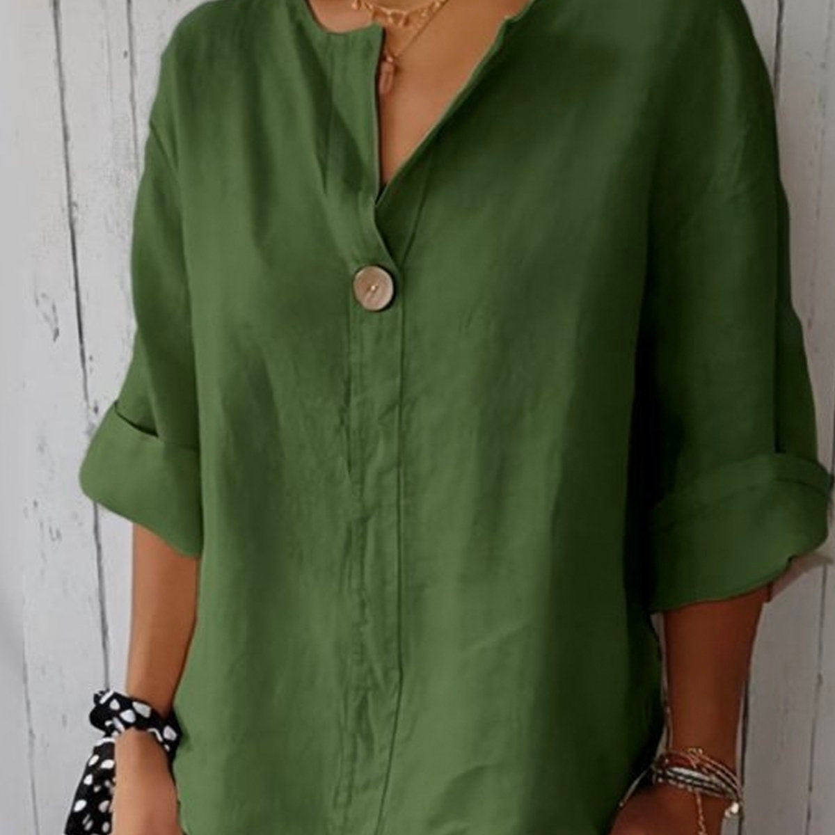 Aria | Blusa casual con cuello en V