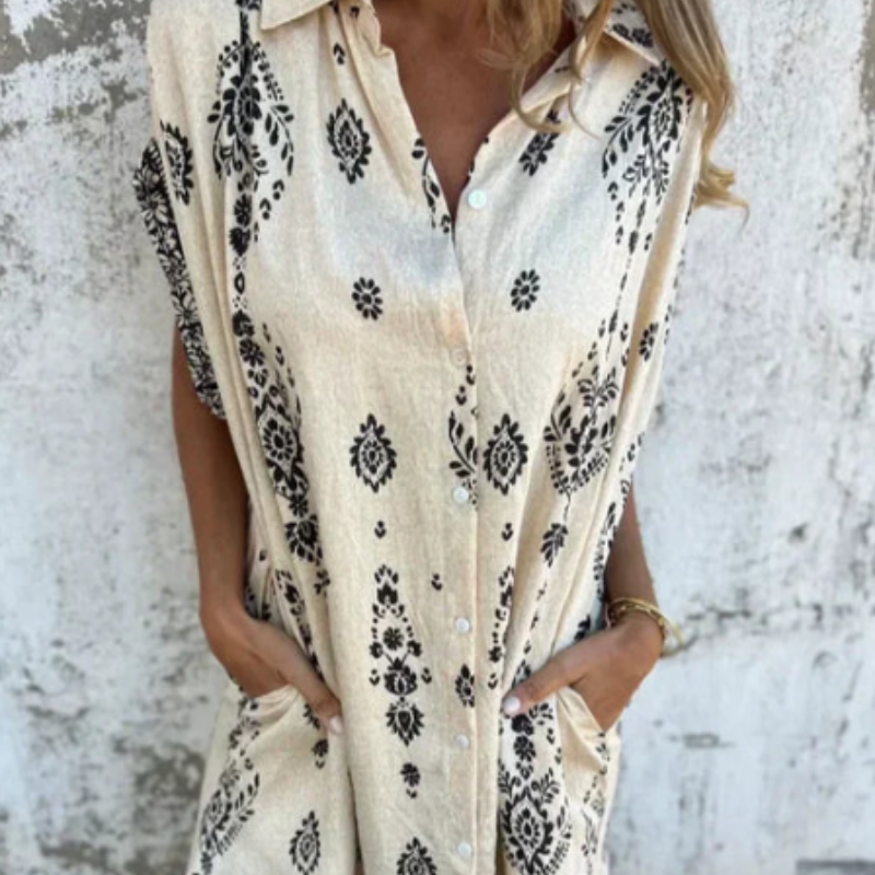 ORONE - VESTIDO HOLGADO ESTAMPADO