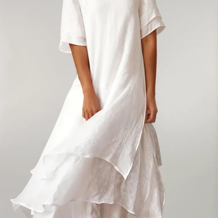 ELOISE | Elegante vestido largo de algodón