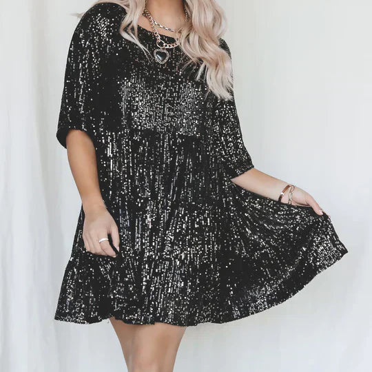 Vestido Antonella™ Glamuroso de Lentejuelas