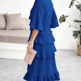 Margaret | Vestido Midi con Volantes para Mujer