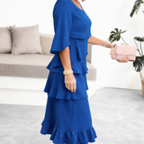 Margaret | Vestido Midi con Volantes para Mujer
