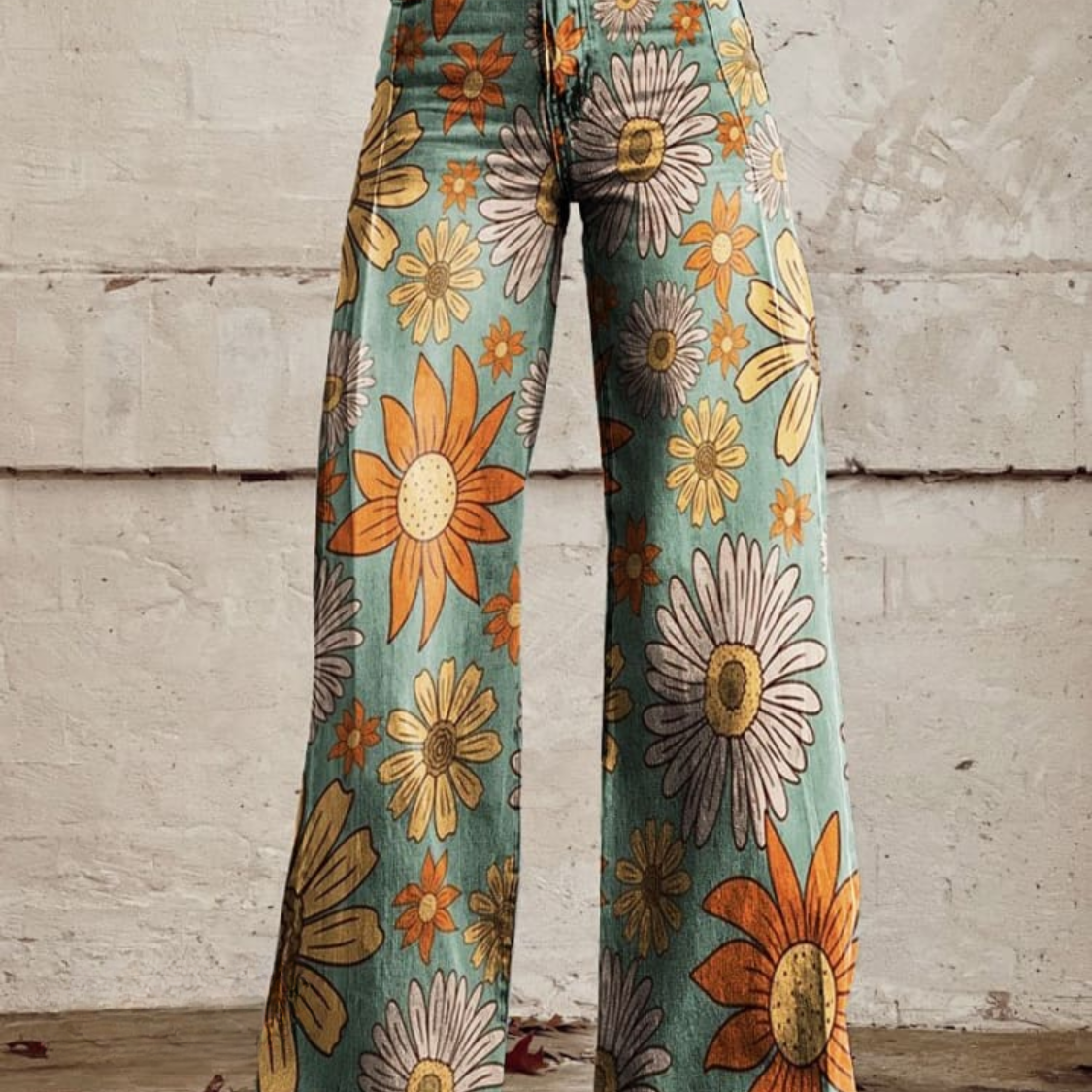 Olivia | Pantalones flores retro