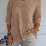 Paris™ Blusa de punto con escote en V