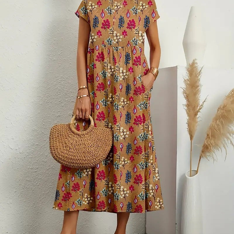 Liliane™ | Vestido fluido con estampado floral
