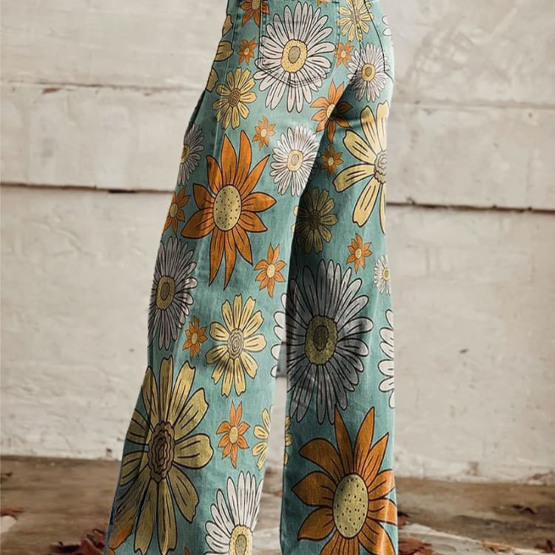 Olivia | Pantalones flores retro