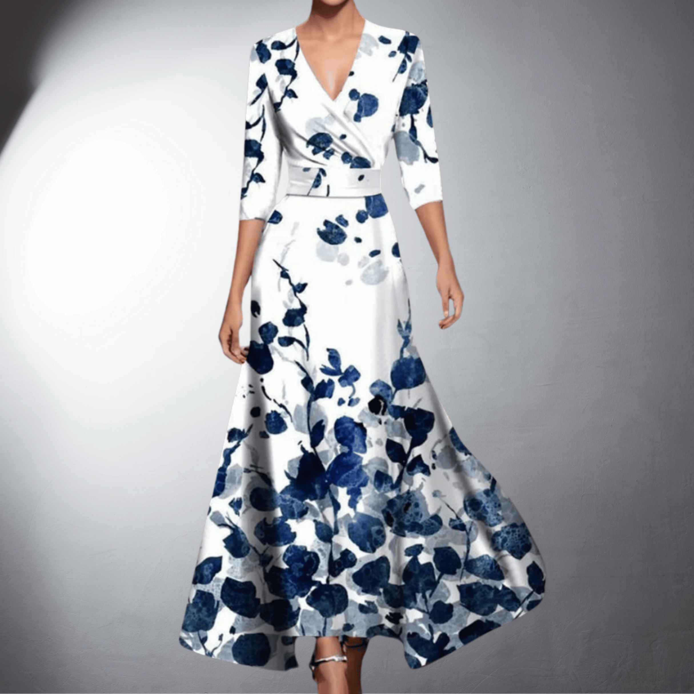 Nunzia | Elegante vestido de noche con encanto floral para Mujer