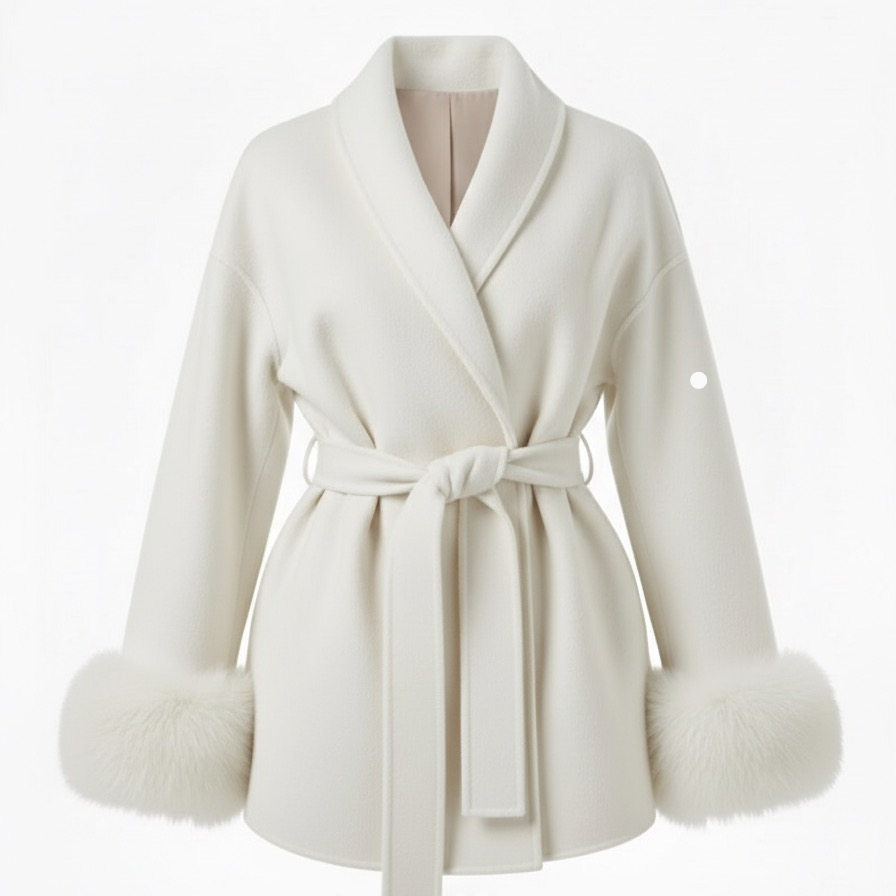 Arctic Grace | Elegante abrigo de lana