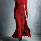 Naiara ❘ Vestido maxi con nudo lateral para Mujer