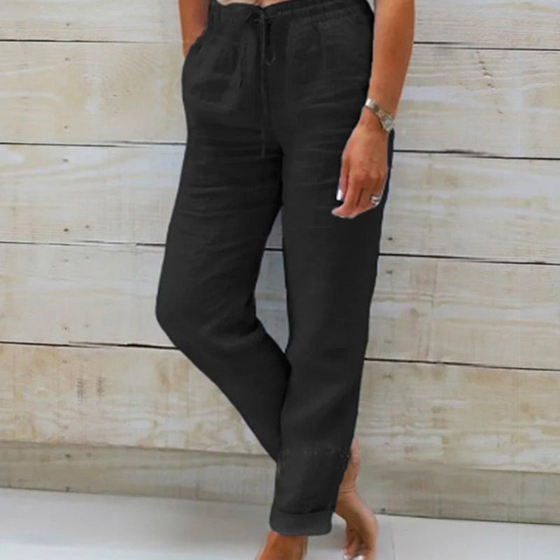 PANTALÓN ESTERALDA CON CINTURA ELÁSTICA