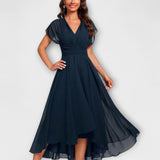 Julita – Vestido de noche fluido con escote en V para Mujer