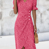 Jeanne™ | Vestido con estampado floral de manga corta