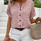 Verna | Blusa elegante con estampado floral
