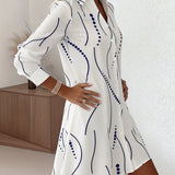 Claudine - Vestido camisa elegante y fluido para Mujer