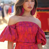 Mandy ™ vestido con mangas abullonadas