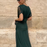 Alondra - Vestido Largo con Estampado Floral Fantasía y Escote en V para Mujer