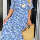 Zerelle | Vestido Midi de Manga Corta para Mujer