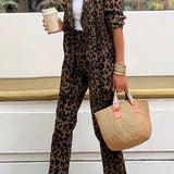 Loungewear Club™️ | Elegante conjunto con estampado de leopardo