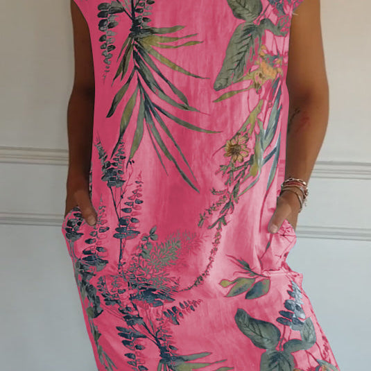 Annelin™ | Vestido cómodo con cuello redondo
