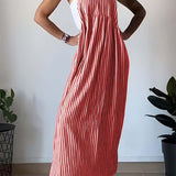 Lydia™ - Vestido casual de rayas con tirantes