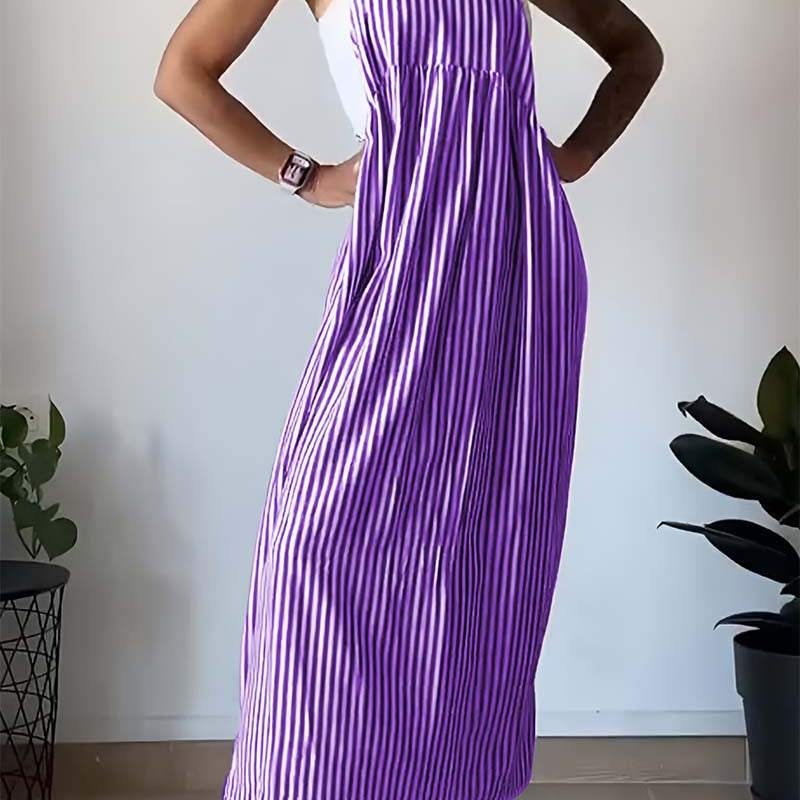 Lydia™ - Vestido casual de rayas con tirantes