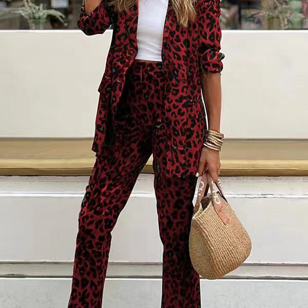 Loungewear Club™️ | Elegante conjunto con estampado de leopardo