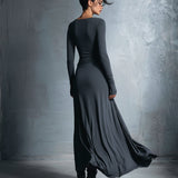 Naiara ❘ Vestido maxi con nudo lateral para Mujer
