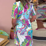 Nadia - Vestido midi estampado