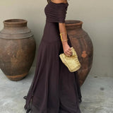 Claudia™ | Vestido Largo off-Shoulder para bodas y ocasiones especiales
