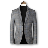 Domenico | Blazer Elegante en Tejido Escocés