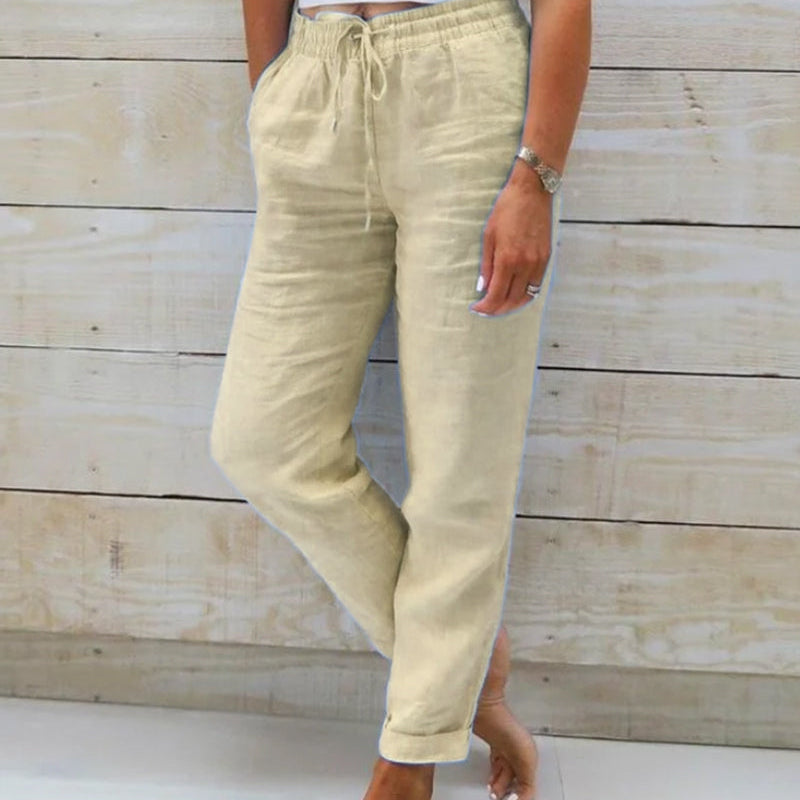 PANTALÓN ESTERALDA CON CINTURA ELÁSTICA
