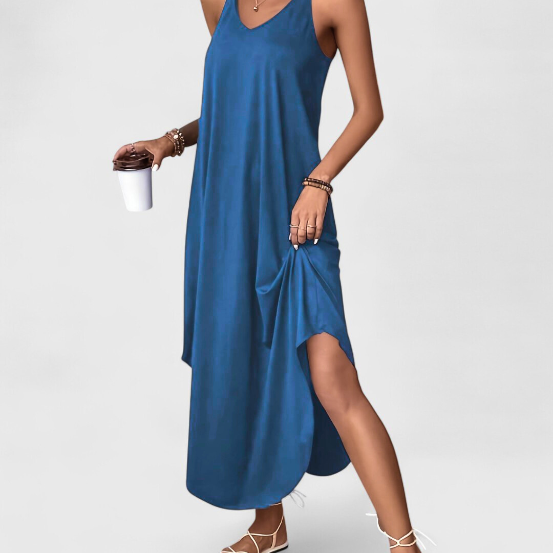 Anaelle - Camisola larga y fluida con tirantes finos